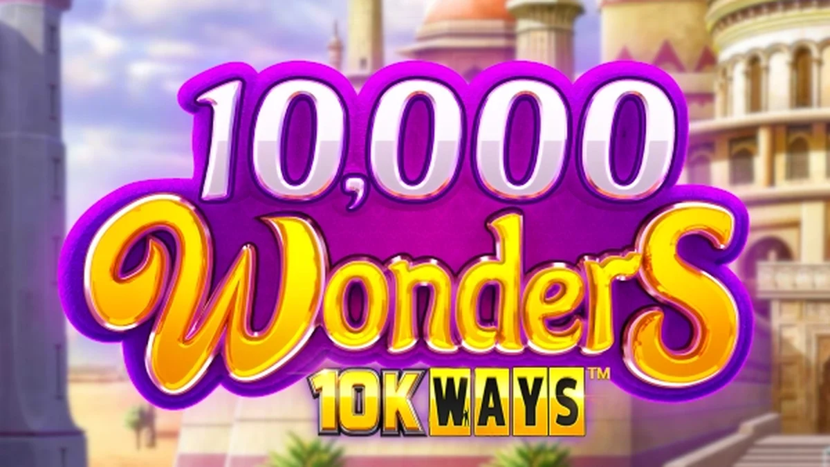 Interface do jogo 10,000 Wonders 10K Ways com design épico